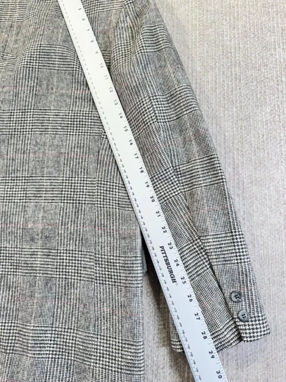 Vintage Brooks Brothers Men’s 42 Blazer Sport Coat Houndstooth Plaid Camel Hair